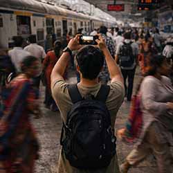 Capturing the hustle at the station